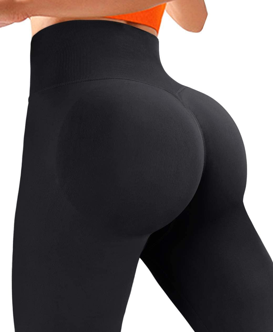 Womens High Waist Tummy Control Leggings Ruched Butt Lift Yoga Pants Workout Tights