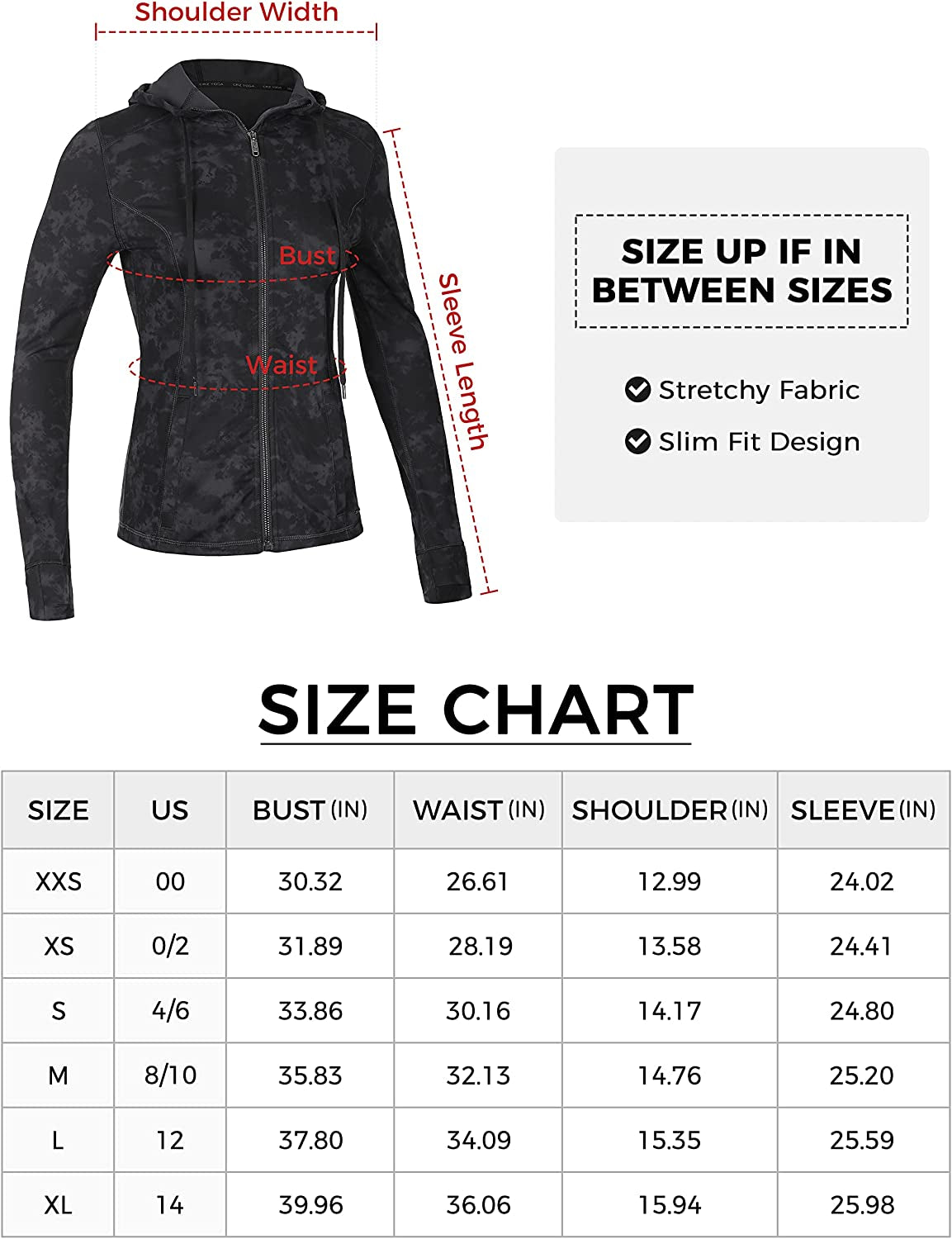 Women'S Brushed Full Zip Hoodie Jacket Sportswear Hooded Workout Track Running Jacket with Zip Pockets