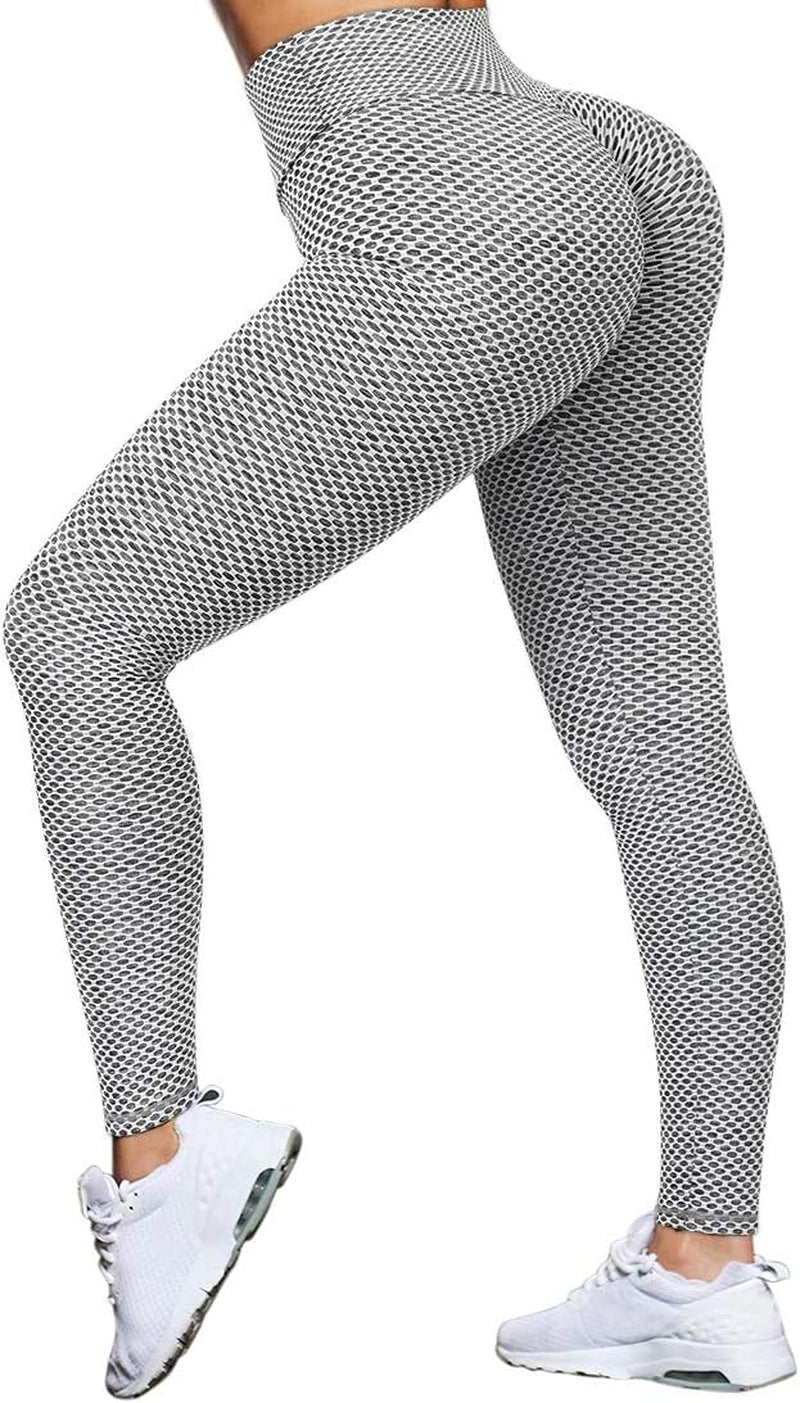 Women Scrunch Butt Lifting Workout Leggings Textured High Waist anti Cellulite Yoga Pants