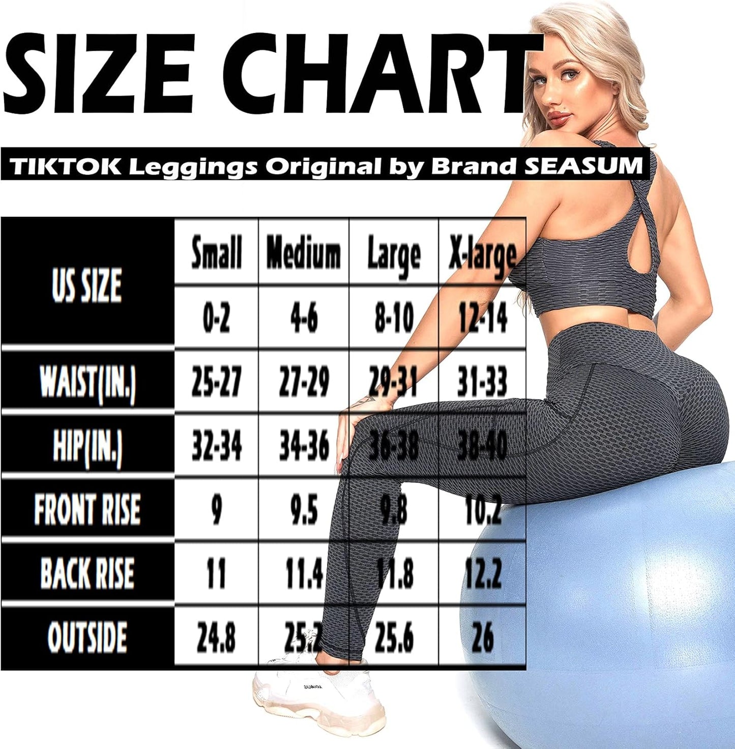 Women'S High Waist Yoga Pants Scrunched Booty Leggings Workout Running Butt Enhance Textured Tights